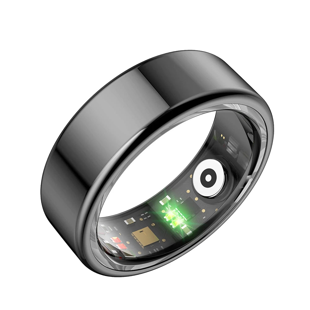 R02 Smart Ring Health Tracker 5.0 Bluetooth-Compatible Fitness Tracker Ring IP68 & 5ATM Waterproof Wearable for Android for IOS