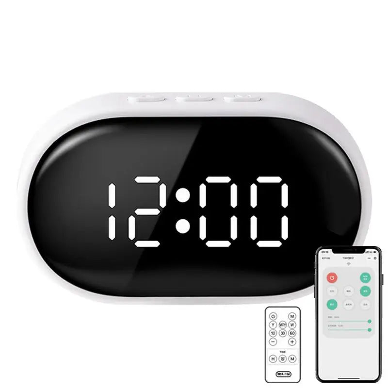 Alarm Clock With LED Light Wall Plug Design Watch Manual Remote Control Digital Electronic Clocks Smart Night Light Clocks Gift