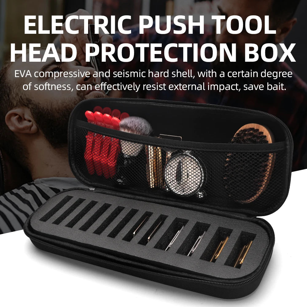 12 Grid Base Storage Box Universal Hair Clipper Limit Guide Comb Barber Hair Smart Cover Styling Tool Kit Accessories