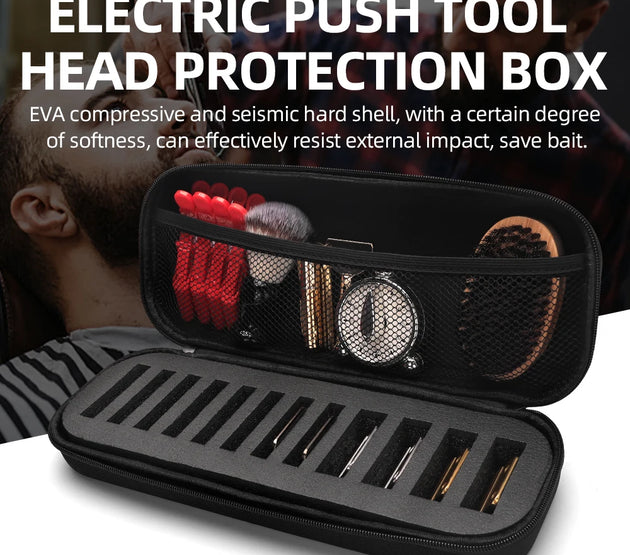 12 Grid Base Storage Box Universal Hair Clipper Limit Guide Comb Barber Hair Smart Cover Styling Tool Kit Accessories