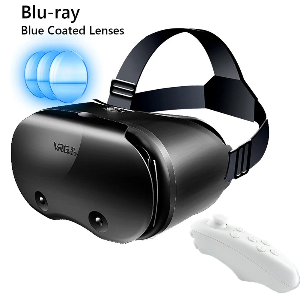 VRG Pro X7 3D VR Headset Smart Virtual Reality Glasses for 5-7 inch Smart Phone