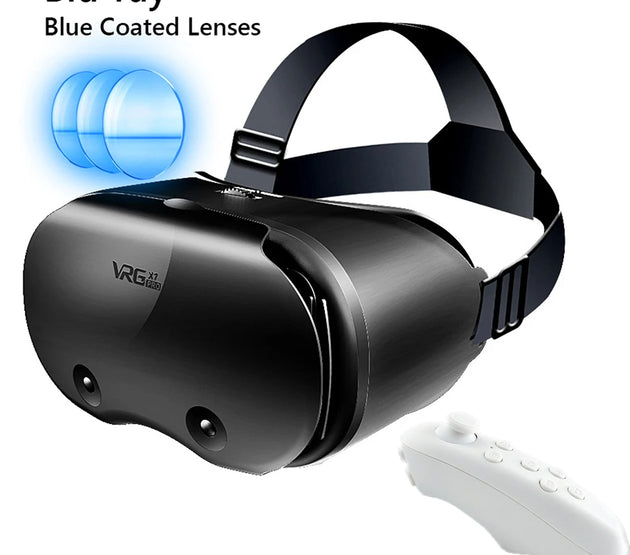 VRG Pro X7 3D VR Headset Smart Virtual Reality Glasses for 5-7 inch Smart Phone