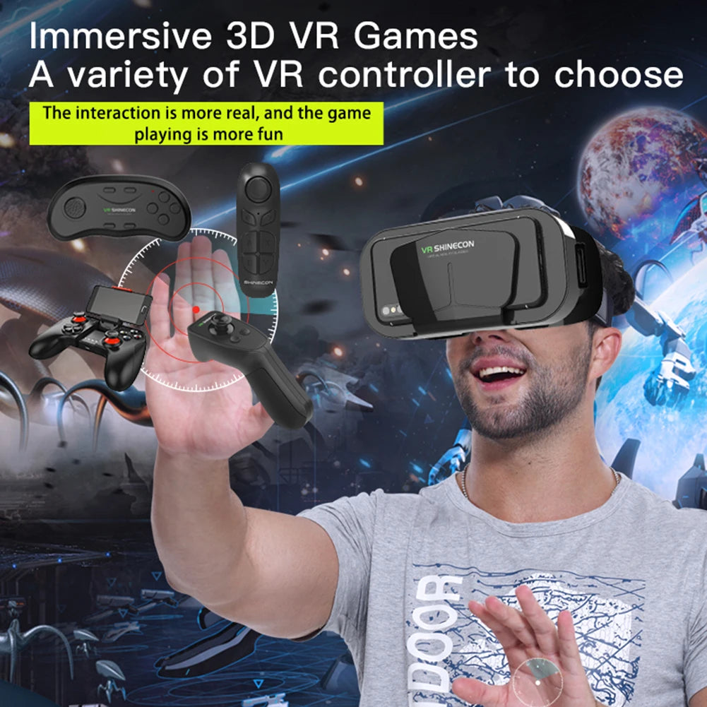 Virtual Reality Game Helmet G10 IMAX 3D Virtual Reality Game Helmet 360 Panoramic VR Game Google for 4.7-7.0 inches Smartphone