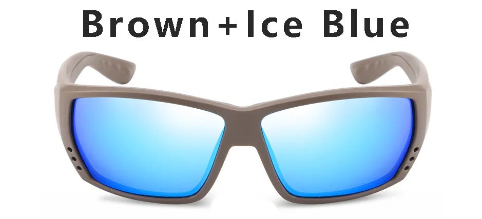 580P Tuna Alley Polarized Sunglasses Men Square Sunglasses For Men Fishing Eyewear Male Driving Sunglasses Oculos Travel Eyewear