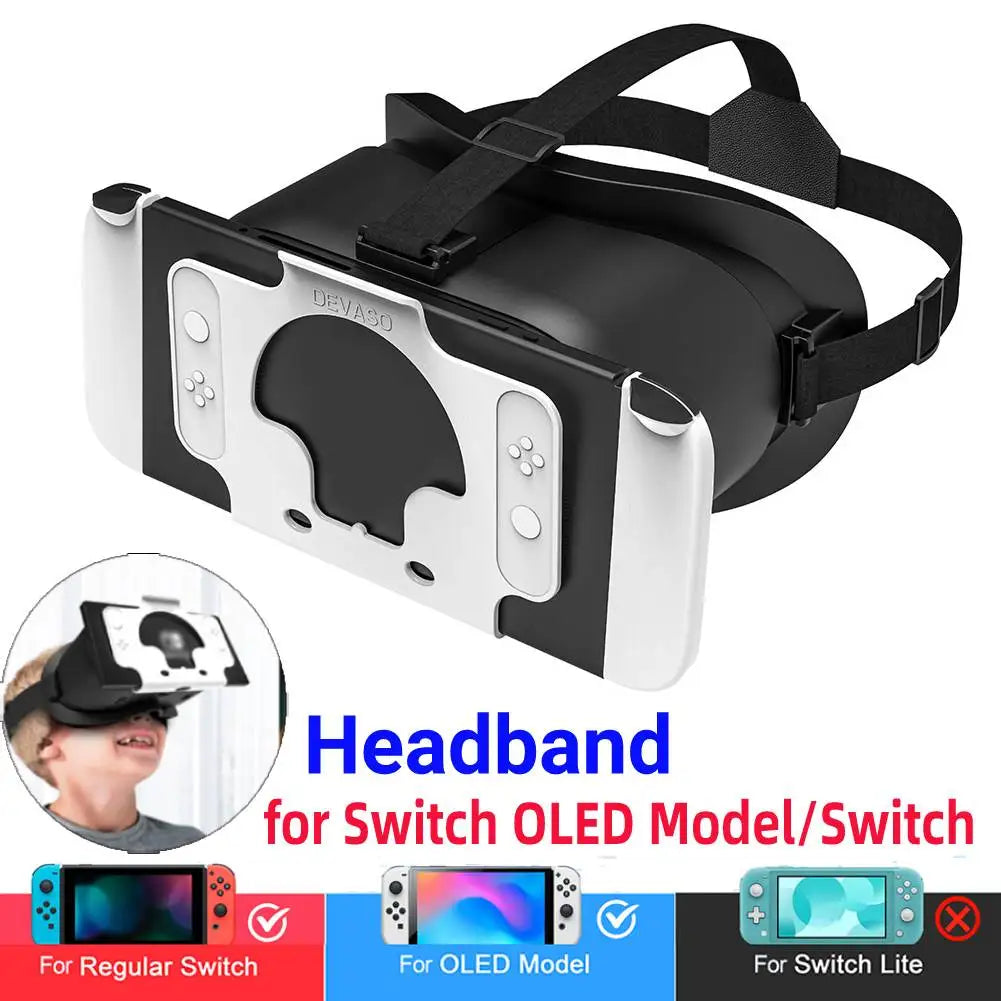 VR Headset 3D Virtual Reality Glasses Immersive Experience 3D VR Virtual Reality Glasses Adjustable for Nintendo Switch OLED