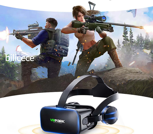 Adjustable VR Glasses HiFi Headset Immersive 3D Virtual Reality Glasses For IOS Android PC With Wireless Handle Eye Protection