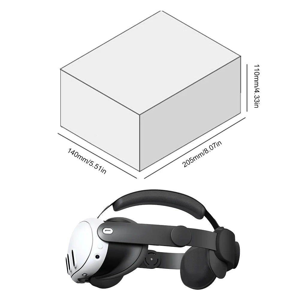 Adjustable Alternative Head Strap Comfortable VR Glasses Headband Reduce Pressure for Meta Quest 3 VR Accessories