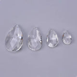 1Pcs Clear Chandelier Glass Crystals Lamp Multi Faceted Bead Transparent Hanging Drops Pendants