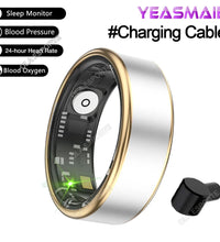 2024 for XIAOMI SAMSUNG Smart Ring Men Women Heart Rate Blood Oxygen Monitor IP68 & 5ATM Waterproof Smartring Multi-Sport Mode