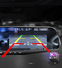 4.3 Inch Driving Recorder Car DVR Rearview Mirror Dual Lens Car Recorder 1080P IPS Front and Rear Camera Registrar Black Box New