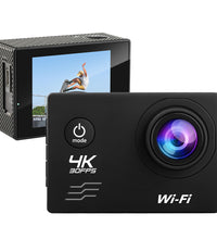 Action Camera 4Kto30Fps Waterproof Outdoor Sports Camera DV Diving Camera Helmet Camera