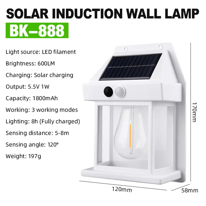 Outdoor Solar Wall Lamp Waterproof