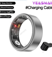 2024 for XIAOMI SAMSUNG Smart Ring Men Women Heart Rate Blood Oxygen Monitor IP68 & 5ATM Waterproof Smartring Multi-Sport Mode