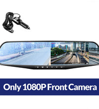 4.3 Inch Driving Recorder Car DVR Rearview Mirror Dual Lens Car Recorder 1080P IPS Front and Rear Camera Registrar Black Box New