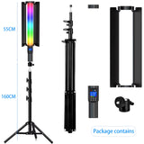 RGB Photography Video Light Stick Wand Party Colorful LED Lamp Fill Light Handheld Flash Speedlight Lighting with Tripod Stand