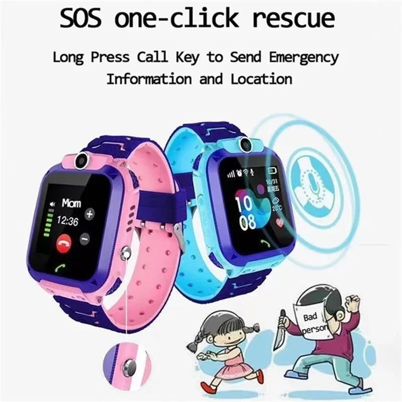 "SmartWatch for Kids: GPS Tracking, Video Calls, SOS Features & Camera - Perfect Child Safety Solution!"