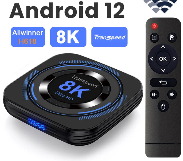 Android 12 TV BOX Allwinner H618 Dual Wifi 32G64G Quad Core Cortex A53 Support 8K 4K BT Voice Media Player Set Top Box