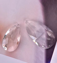 1Pcs Clear Chandelier Glass Crystals Lamp Multi Faceted Bead Transparent Hanging Drops Pendants