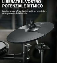 Adults Electronic Drum Set with Quiet Mesh Drum Pads, 31 Kits and 450+ Sounds, DED-200X