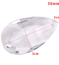 1Pcs Clear Chandelier Glass Crystals Lamp Multi Faceted Bead Transparent Hanging Drops Pendants