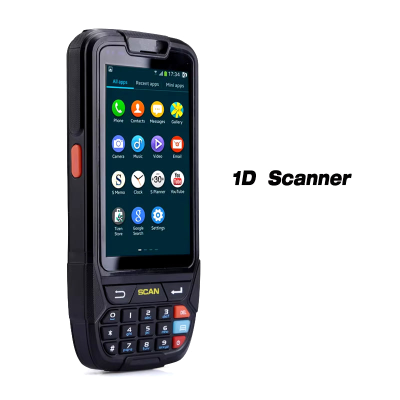 PDA Barcode Scanner 1D 2D Bluetooth Android Handheld Terminal Rugged PDA Wireless Mobile 1D Bar Code Scanner Data Collector