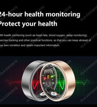 2024 for XIAOMI SAMSUNG Smart Ring Men Women Heart Rate Blood Oxygen Monitor IP68 & 5ATM Waterproof Smartring Multi-Sport Mode