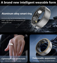 2024 for XIAOMI SAMSUNG Smart Ring Men Women Heart Rate Blood Oxygen Monitor IP68 & 5ATM Waterproof Smartring Multi-Sport Mode