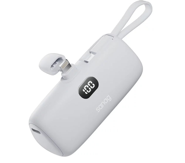 Portable Charger Power Bank,5000Mah Small Portable Phone Charger 5V 3A Fast Charger Built-In Type-C Cable and Phone Holder Cute Battery Pack for Iphone and Android Phone