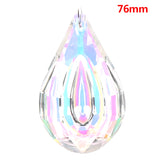 1Pcs Clear Chandelier Glass Crystals Lamp Multi Faceted Bead Transparent Hanging Drops Pendants