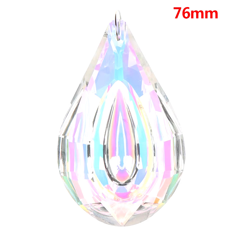 1Pcs Clear Chandelier Glass Crystals Lamp Multi Faceted Bead Transparent Hanging Drops Pendants