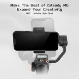 Hohem Isteady M6 Kit 3- Smartphone Gimbal Stabilizer -Shake Phone Vlog Gimbal 360° Rotatable OLED Large Screen with AI Vision Sensor & Fill Light Module Tripod Storage Case 400G Payload Rep