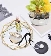 AOLDHYY Decorative Metal Mirror Catchall Tray, Garden Sculpture Outdoor Decoration